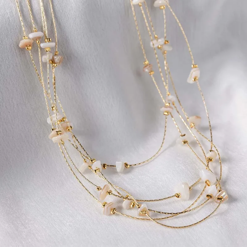 Multi Layer Beaded Necklace